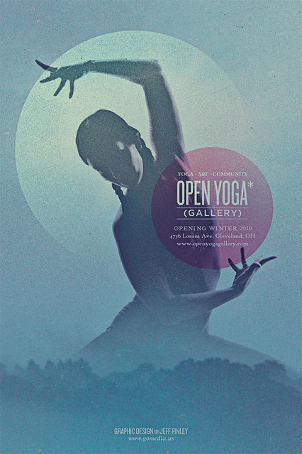 Open Yoga Gallery flyer