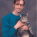 walter and his cat, 1995 by keldemean