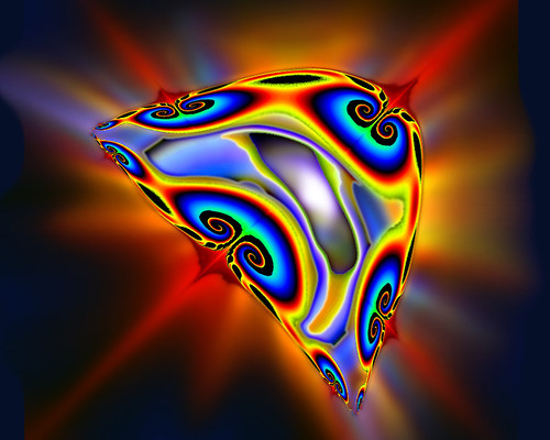 fractals in space. Light Amoeba in Space (Fractal