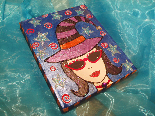 cute witch canvas