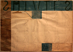 documenta 12 | Tanaka Atsuko / Kalender | 1954 | Neue Galerie