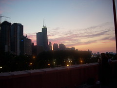 View from balcony at Navy Pier @ BlogHer Saturday party