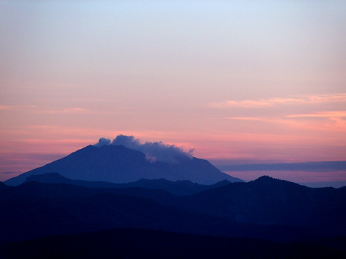 50-Mt St Helens Sunset