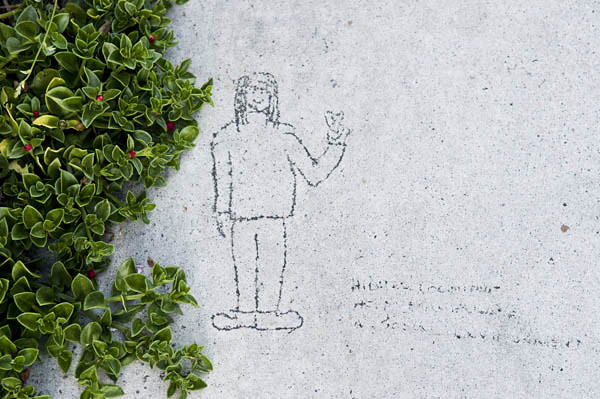 Newport Beach Sidewalk Drawing
