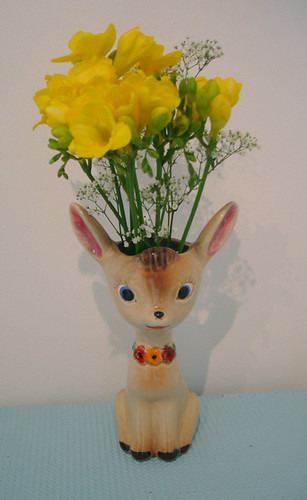 deer vase by clare nicolson