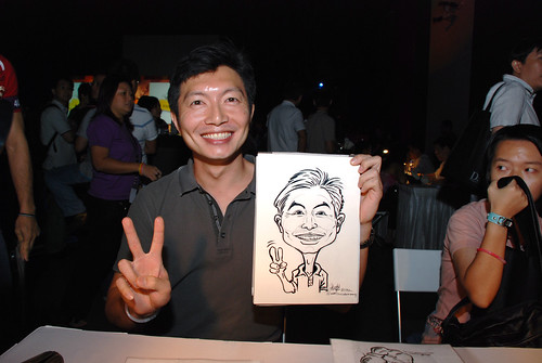 caricature live sketching for SDN First Anniversary Bash - 20