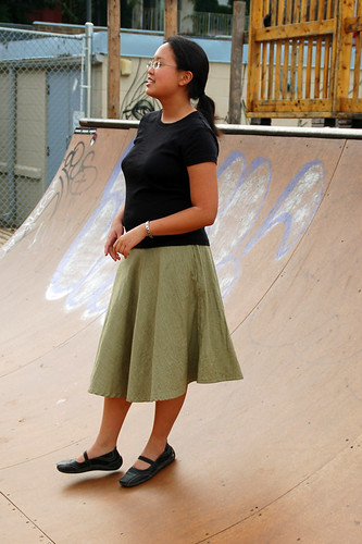 half-circle skirt