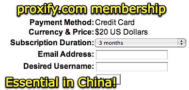 Proxify new user signup - Credit Card