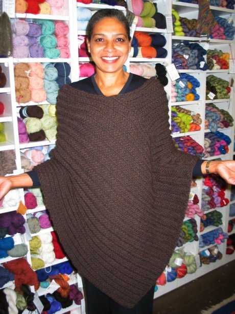 Lorraine poncho from old issue of interweave.JPG