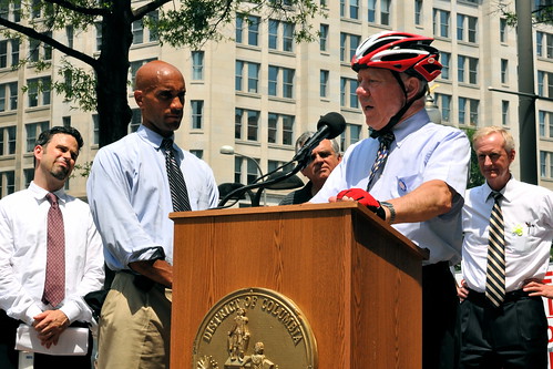 Congressman with a Bike Helmet