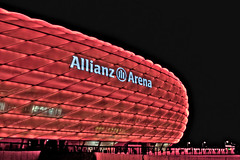 Allianz Arena in RED