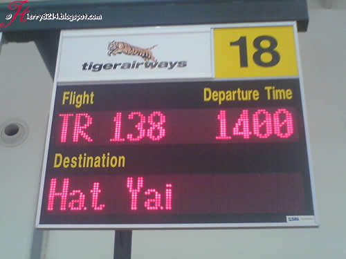 Flight to Hat Yai