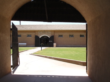 Yuma prison yard entrance