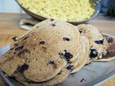 Blueberry pancakes with tofu scramble.jpg