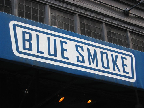 Blue Smoke Sign