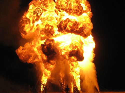 Oil Derrick Explosion, Burning Man 2007