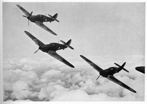 Warbird picture - Hawker Hurricanes in formation