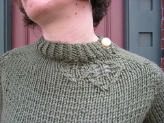 lace leaf pullover neckline
