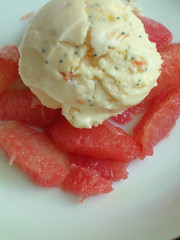 grapefruit-poppy seed ice cream