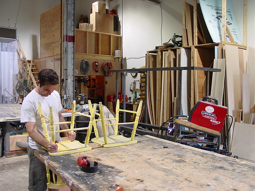 The carpentry section of the props shop