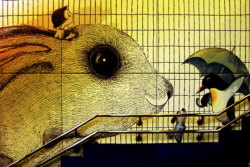 南港捷運站的幾米壁畫 (by Sonic Wu)