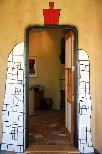 Main door entrance to winery