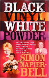 black vinyl white powder