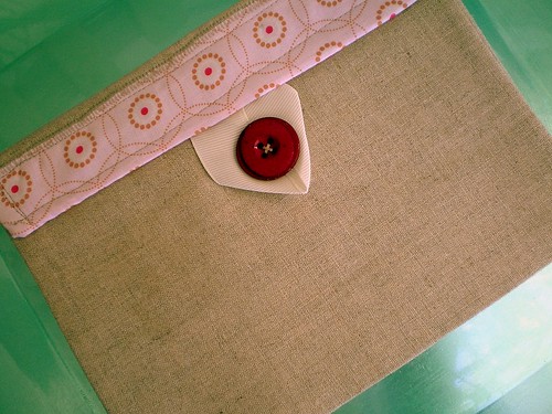 Handmade Linen Clutch by Mosey