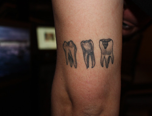 tooth tattoo