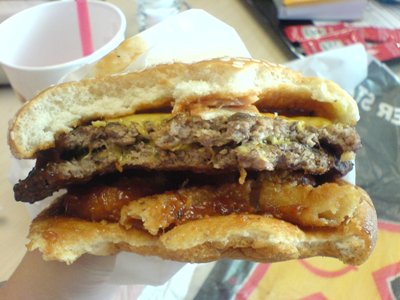 Portobello Mushroom Burger DSC00972 Double Western Bacon Cheeseburger