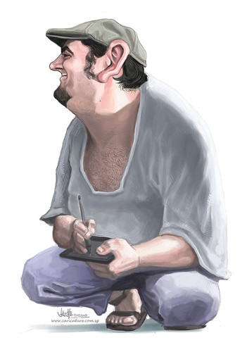digital caricature of Jaume Cullell