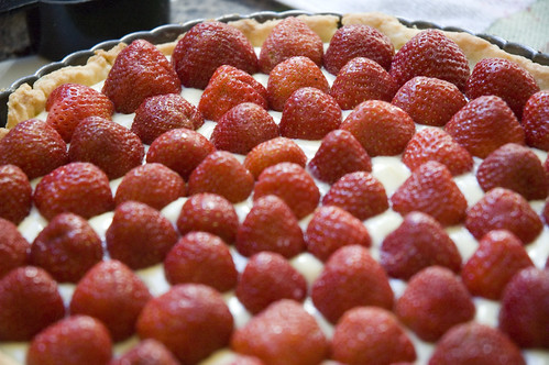 strawberry cream tart