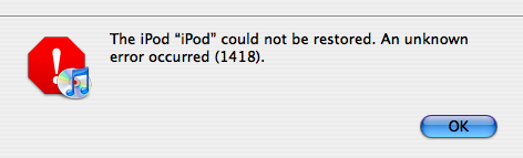 iPod error