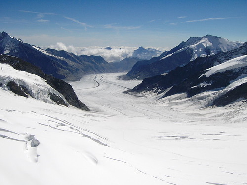 Glaciar desde el Jungfraujoch