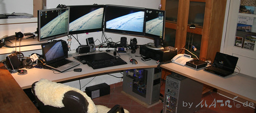 MAFRI's desk at night in june 2010