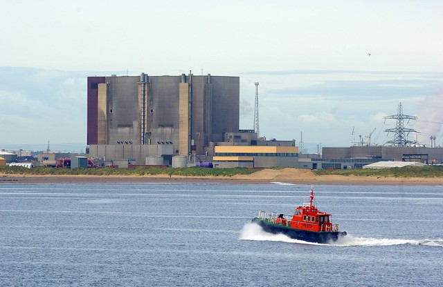 Hartlepool Power Station on the banks of the River Tees.