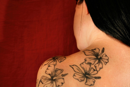  Hibiscus tattoos, detail 
