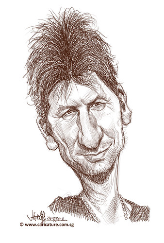digital caricature of Andrew Nicholls