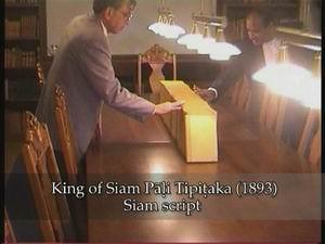 King of Siam Tipitaka at Lund University, Sweden 2003 