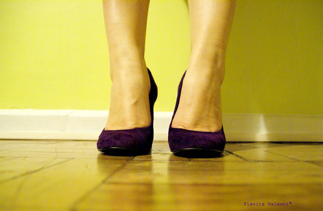 I love my purple shoes! by flavita.valsani
