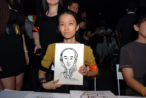 caricature live sketching for SDN First Anniversary Bash - 5