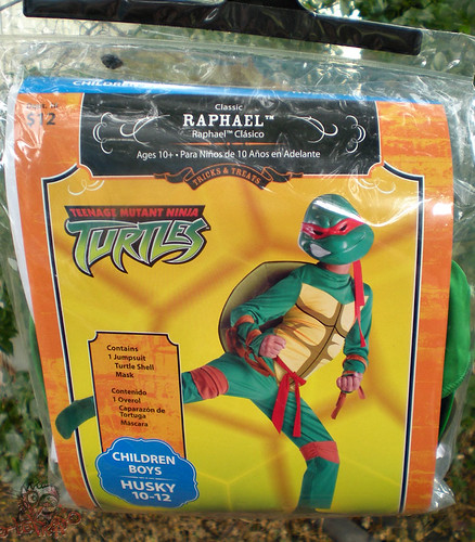 DISGUISE :: Teenage Mutant Ninja Turtles 'Classic Raphael' - BOYS COSTUME { 10-12 }; WALMART exclusive i (( 2003-2010 )) 
