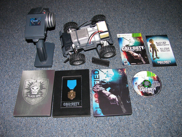 Limited Edition Black Ops Collector's medal and Xbox Live Avatar outfit.