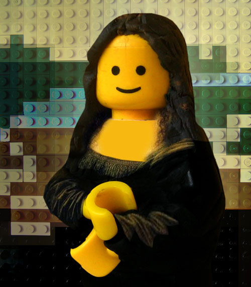 La Gioconda hecha de LEGO