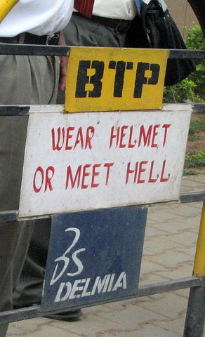 BTP helmet/meet hell