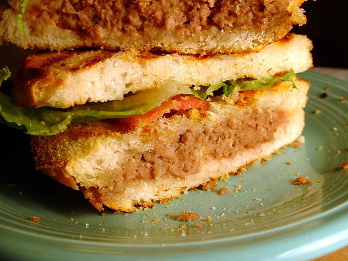 Meatloaf Club Sandwich