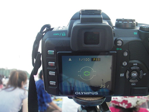 live view finder e-510 waiting for fireworks start