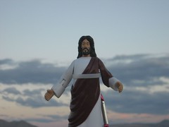Jesus and the sunset