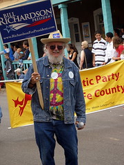 Stan earlier in the day campaigning for Richardson in the Fiesta parade