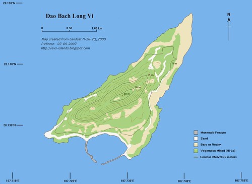 Dao Bach Long Vi - Marplot Map (1-17,500) Fancy